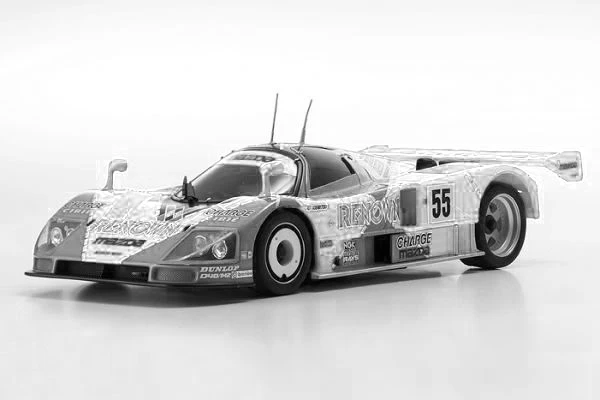 Mini-Z 1-28 MAZDA 787B LM (102mm) White body set (w-Wheel) (unpainted) F: 1.3 (N) R: 0 (W) [Kyosho] MZN225