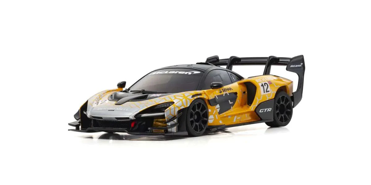 Mini-Z 1-28 McLaren Senna GTR White Body set w-Wheels (unpainted) [Kyosho] MZN208 - Image 3
