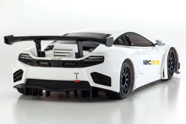 Mini-Z 1-28 McLaren12C GT3 2013 White body set (w-Wheel) (unpainted) F: 1.5 (N) R: 205 (W) [Kyosho] MZN163 - Image 3
