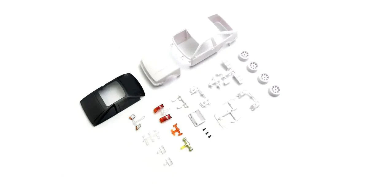 Mini-Z 1-28 Toyota AE86 Levin Trueno White body set (w-Wheel) (unpainted) 94mm F: 0 (N) R: 0 (N) [Kyosho] MZN224