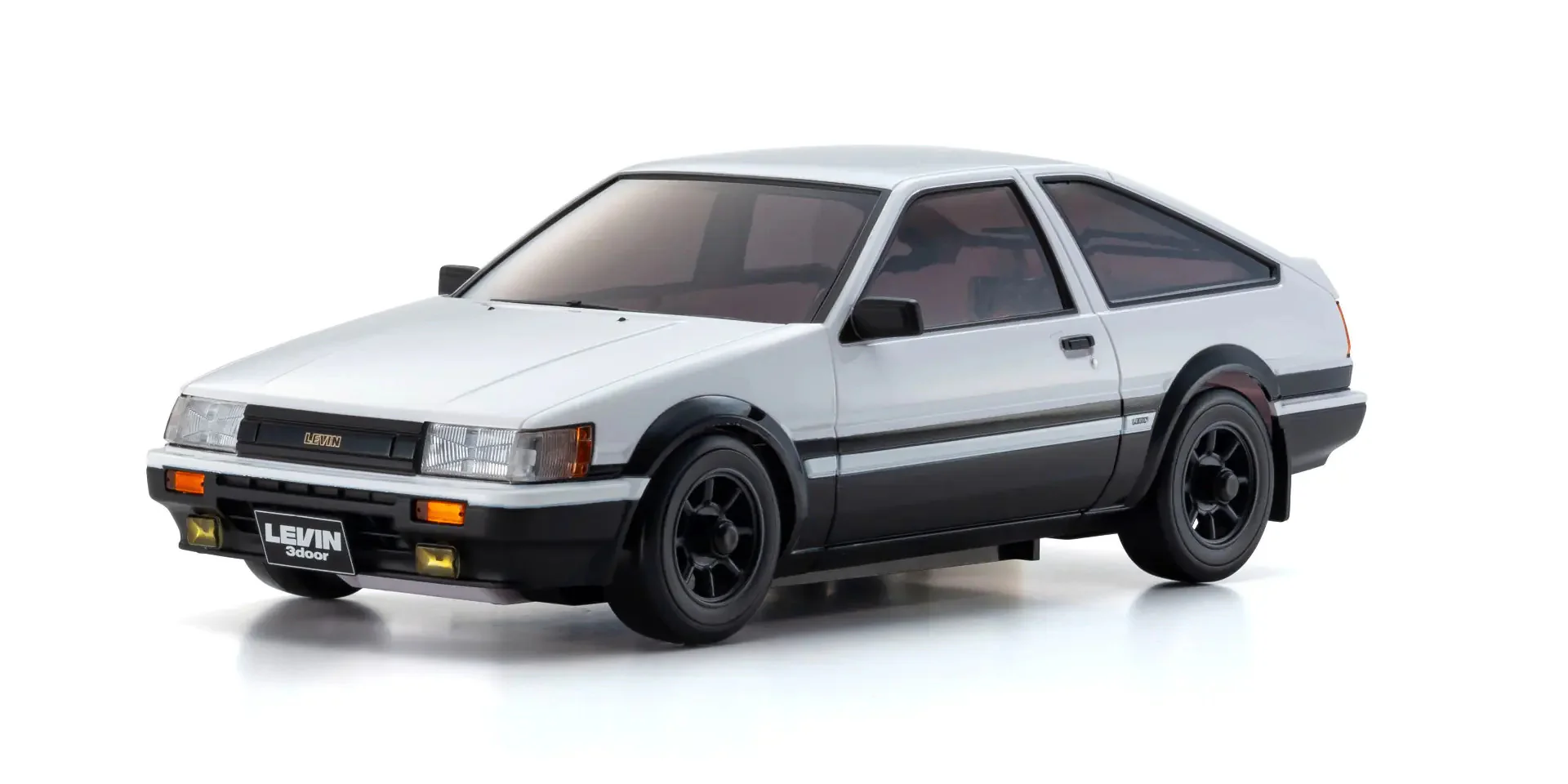 Mini-Z 1-28 Toyota AE86 Levin Trueno White body set (w-Wheel) (unpainted) 94mm F: 0 (N) R: 0 (N) [Kyosho] MZN224 - Image 2
