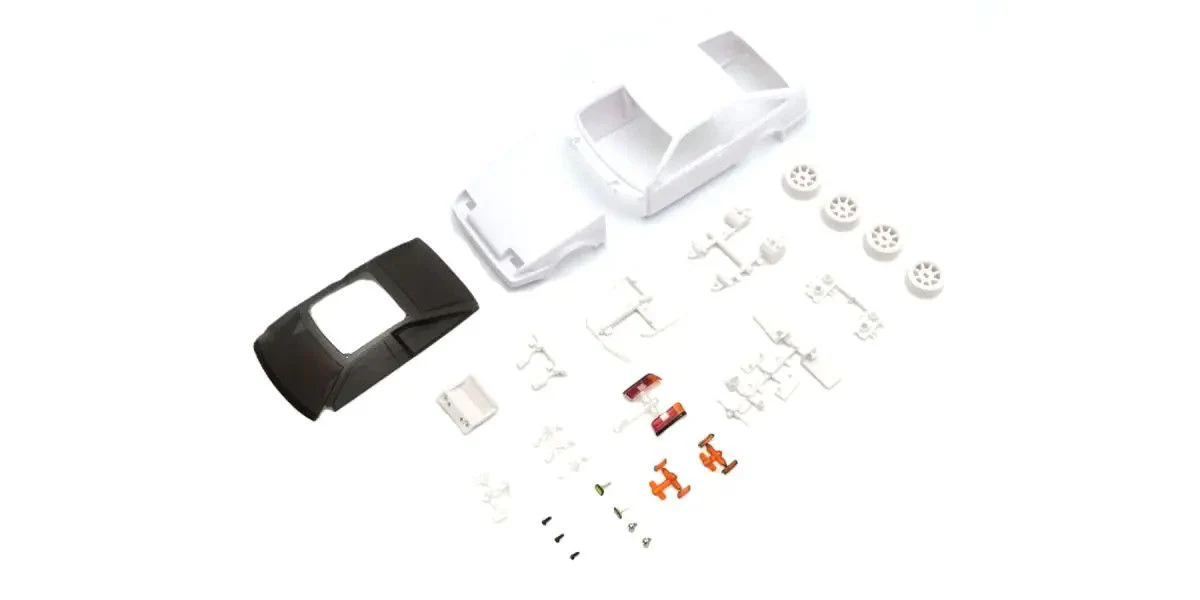 Mini-Z 1-28 Toyota SPRINTER TRUENO AE86 INITIAL D Corolla White body set (w-Wheel) (unpainted) F: 0 (N) R: 0 (N) [Kyosho] MZN226