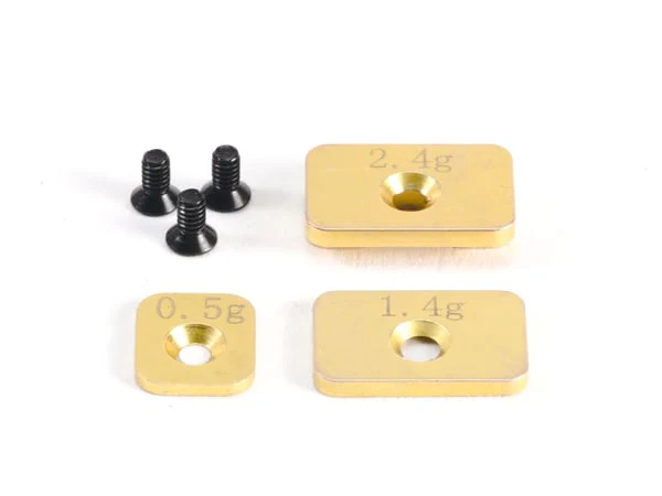 Mini-Z Brass Weight Set for V2 Interchangeable Front Body Mount [PN Racing] BM002