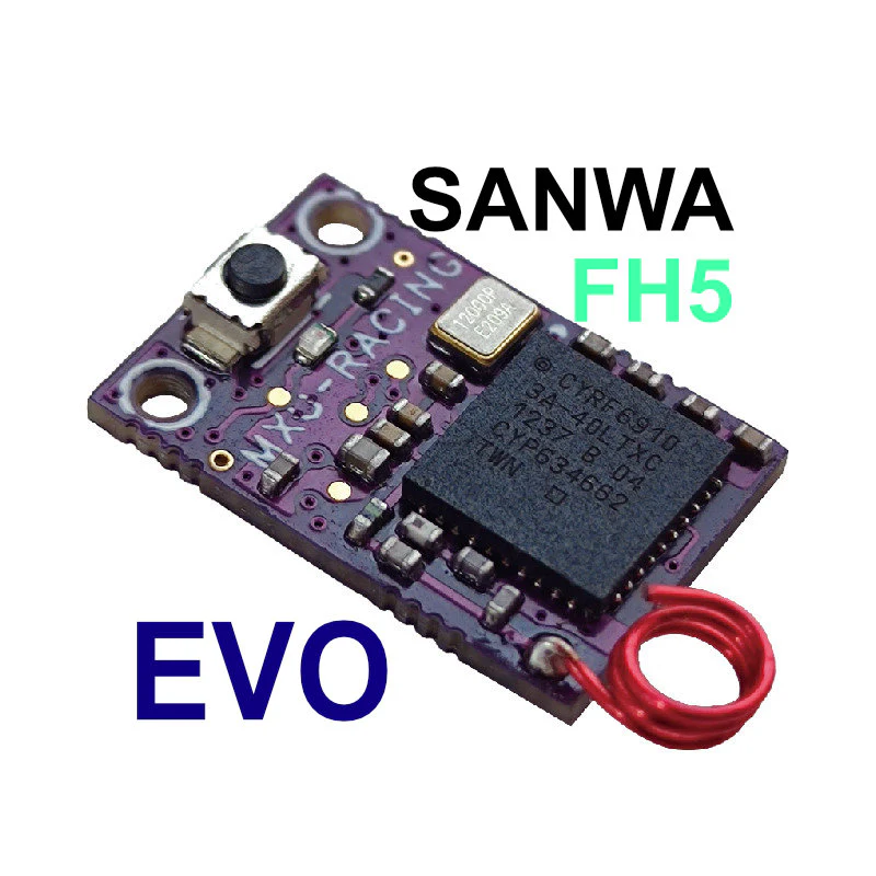 MINI-Z EVO SANWA FH5 Receiver Conversion 4CH Receiver Module [MXO RACING] EVO-RX-SANWA-FH5