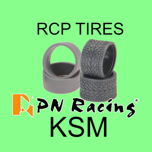 Mini-Z KS-M Tires Compound RCP Low Profile - SLICK - RADIAL 8.5mm - 11mm - 14mm KSM [PN Racing]