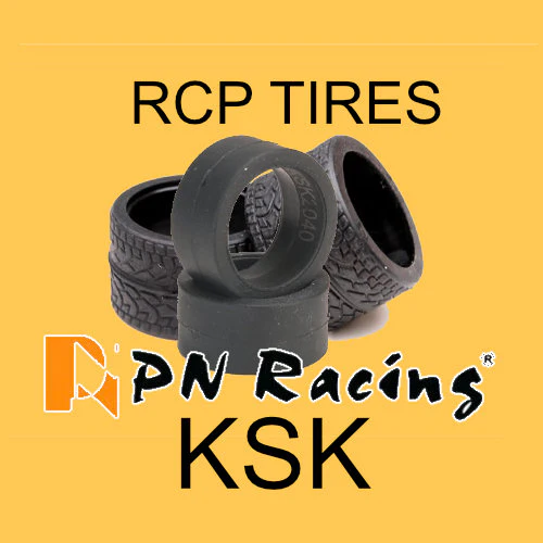 Mini-Z KSK Tires Compound RCP Low Profile - SLICK - RADIAL 8.5mm - 11mm - 14mm [PN Racing]
