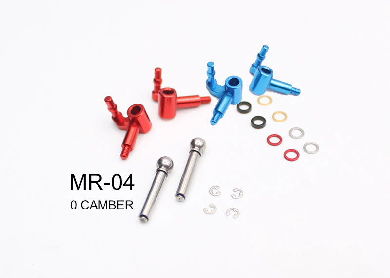 MINI-Z MR-04 Aluminum Steering Knuckle Set (0 Camber) Red Blue Black  [RADTEC] PC-20007K PC-20007B PC-20007R