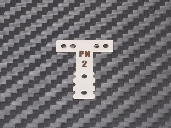 Mini-Z MR03 MM T-Plate (#2 #3 #4 #5 #6) ( Carbon - Silver Carbon - Spring Steel ) [PN Racing] - Image 11