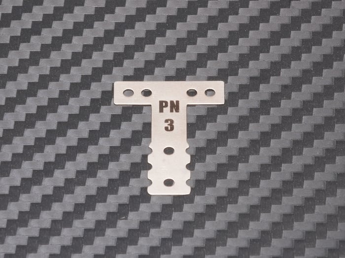 Mini-Z MR03 MM T-Plate (#2 #3 #4 #5 #6) ( Carbon - Silver Carbon - Spring Steel ) [PN Racing] - Image 9