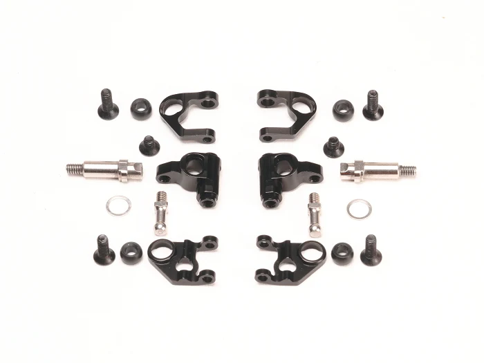 Mini-Z MR03/PNR2.5W Double A-Arm Conversion Kit (V3 to V4) (Black - Orange - Blue) [PN Racing] MR3080C