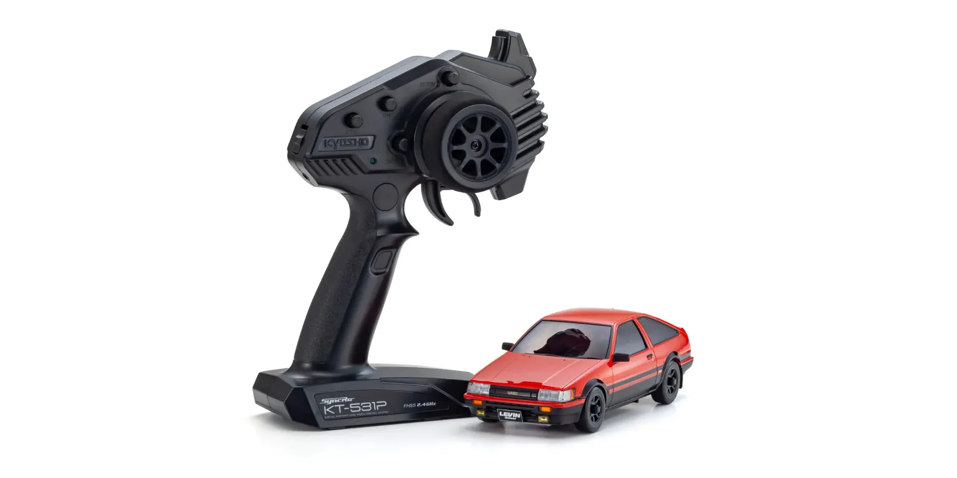 MINI-Z Racer AWD MA-020 Toyota COROLLA LEVIN AE86 Red/Black Readyset RTR (Ready to Run) [KYOSHO] 32641RBK
