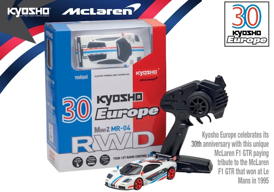 MINI-Z Racer MR-04 McLaren F1 GTR Kyosho Europe 30th Anniversary RTR (Ready to Run) [KYOSHO] 32372KE