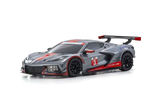 MINI-Z Racer MR-04 RWD CHEVROLET CORVETTE C8.R GUNMETAL / RED Readyset RTR (Ready to Run) [KYOSHO] 32356GMR - Image 4