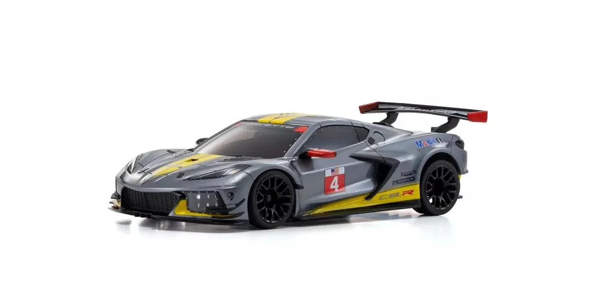 MINI-Z Racer MR-04 RWD CHEVROLET CORVETTE C8.R GUNMETAL / YELLOW Readyset RTR (Ready to Run) [KYOSHO] 32356GM - Image 3