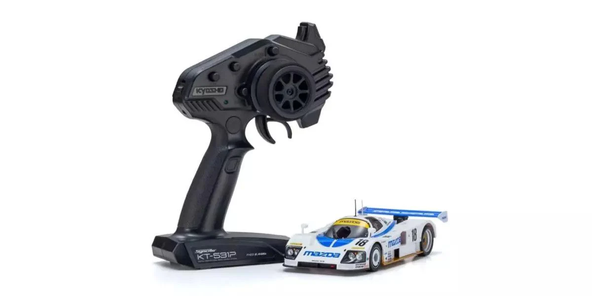 MINI-Z Racer MR-04 RWD MAZDA 787B No.18 LM 1991 WHITE BLUE Readyset RTR (Ready to Run) [KYOSHO] 32361MA