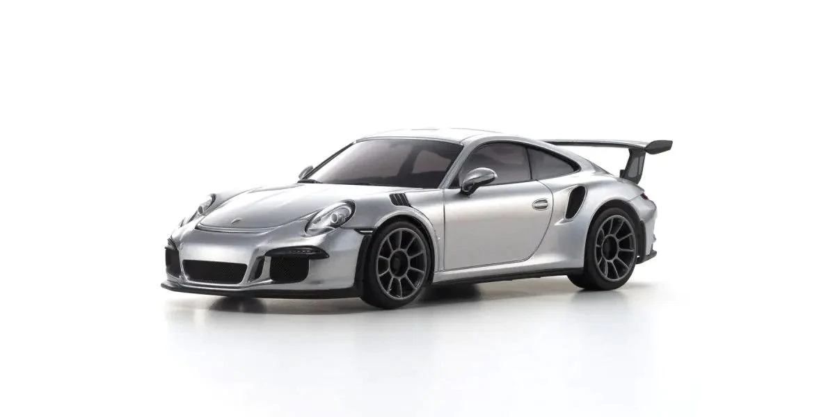 MINI-Z Racer MR-04 RWD Porsche 911 GT3 RS Silver Metallic Readyset RTR (Ready to Run) [KYOSHO] 32358S - Image 2