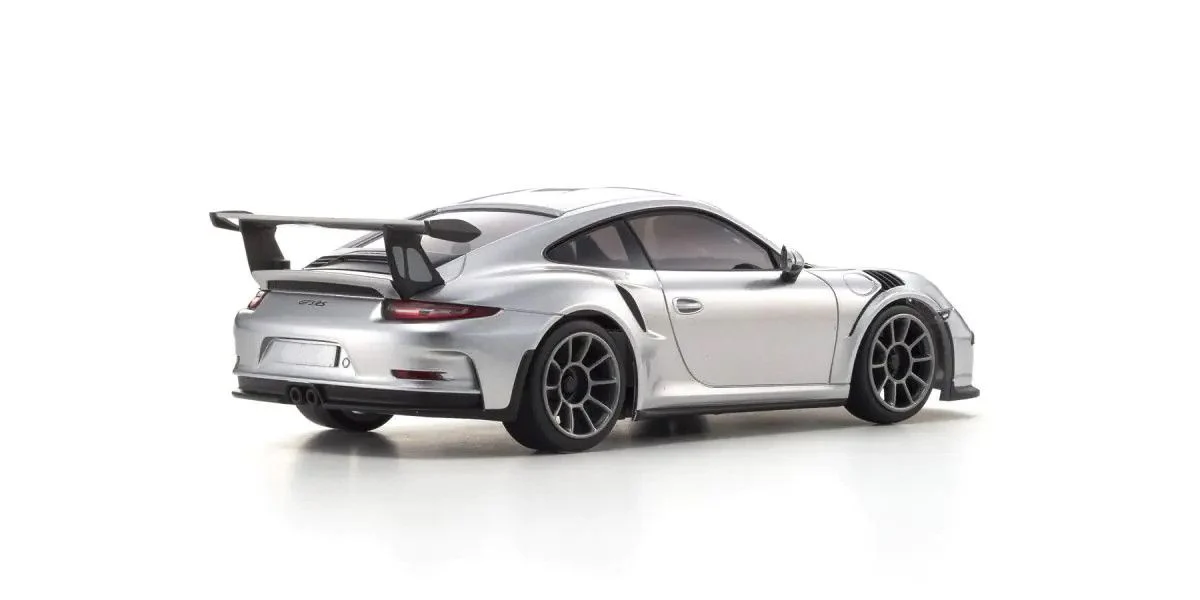 MINI-Z Racer MR-04 RWD Porsche 911 GT3 RS Silver Metallic Readyset RTR (Ready to Run) [KYOSHO] 32358S - Image 3