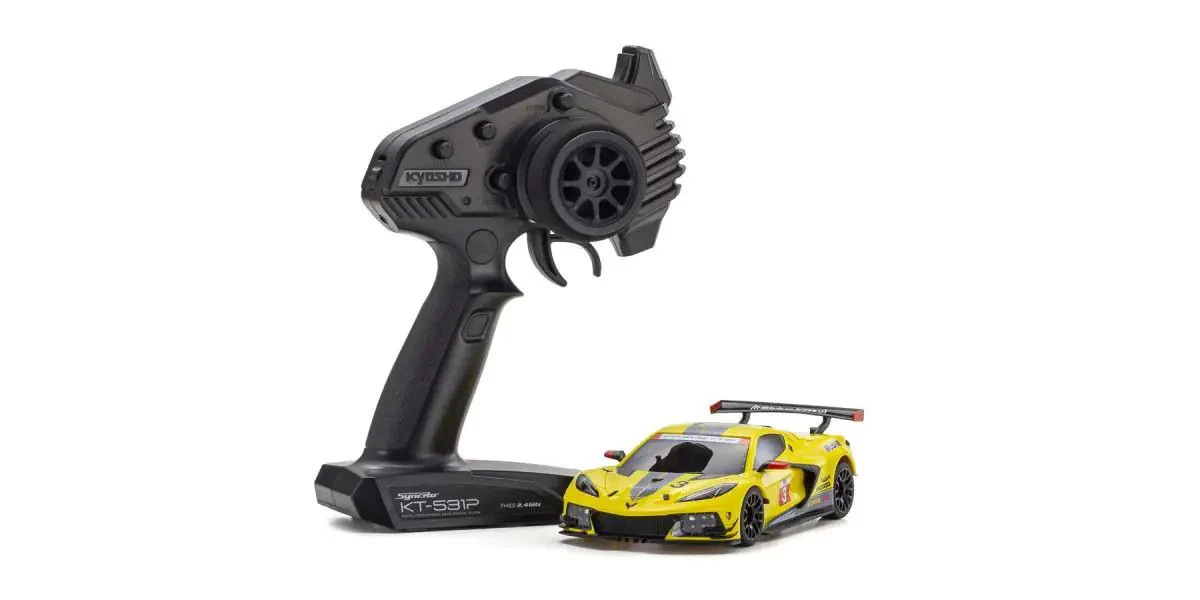 MINI-Z Racer MR-03 RWD CHEVROLET CORVETTE C8.R Yellow Readyset RTR (Ready to Run) [KYOSHO] 32342Y