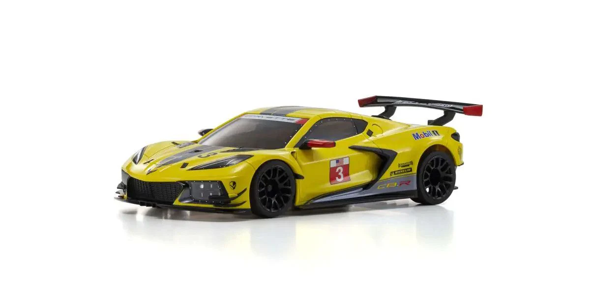 MINI-Z Racer MR-03 RWD CHEVROLET CORVETTE C8.R Yellow Readyset RTR (Ready to Run) [KYOSHO] 32342Y - Image 3