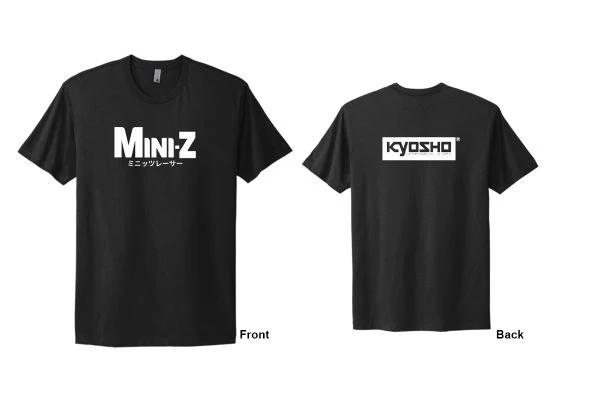 Mini-Z T-Shirt (Black with Kyosho / Mini-Z ミニッツレーサー Print) TSHIRT [Kyosho]