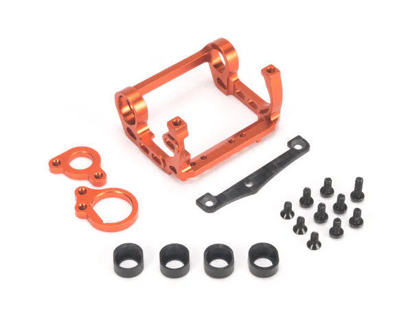 Mini-Z V4 94-98mm Motor Mount for Kyosho Motor (Black - Orange - Blue) [PN Racing] MR3311A MR3311AK MR3311AB - Image 2