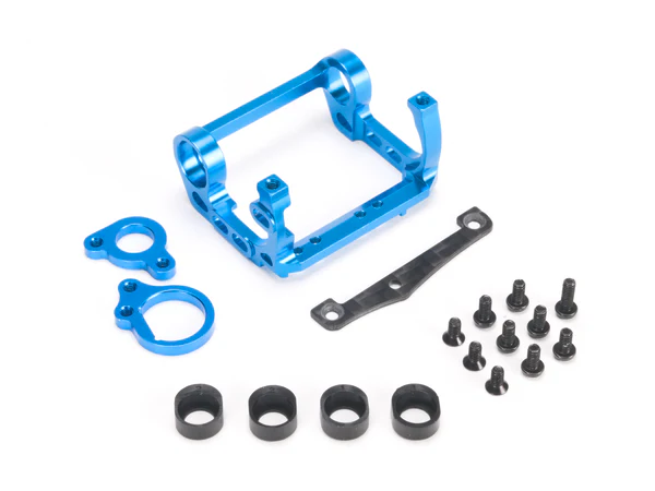 Mini-Z V4 94-98mm Motor Mount for Kyosho Motor (Black - Orange - Blue) [PN Racing] MR3311A MR3311AK MR3311AB - Image 3