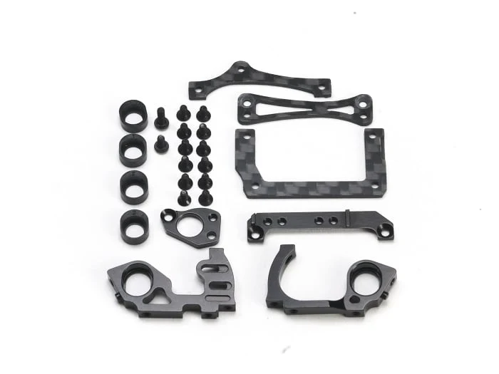 Mini-Z V5 LCG 98mm Motor Mount (Black - Orange - Blue) [PN Racing] MR3300 MR3300B MR3300K - Image 4