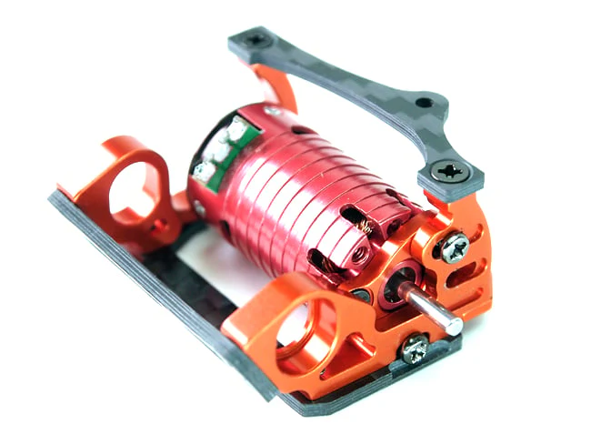 Mini-Z V5 LCG 98mm Motor Mount (Black - Orange - Blue) [PN Racing] MR3300 MR3300B MR3300K - Image 5