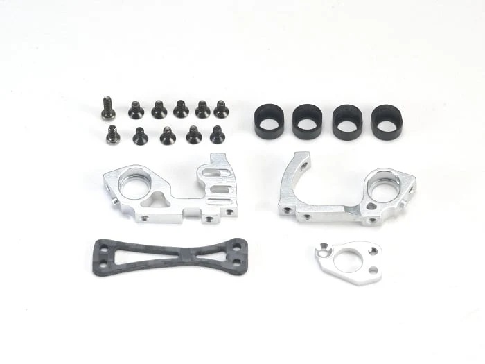 Mini-Z V5 Motor Mount Conversion Kit For MR3322 Gimbal System (Silver - Orange - Blue) [PN Racing] MR3300Q MR3300QS MR3300QB - Image 3