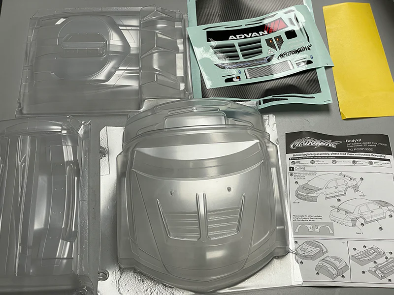 Mitsubishi Evolution 9 EVO VIIII + VOLTEX WIDEBODY BODYKIT **COMBO** 1-10 Body Set [Matrixline] EVO9+BODYKIT - Image 10