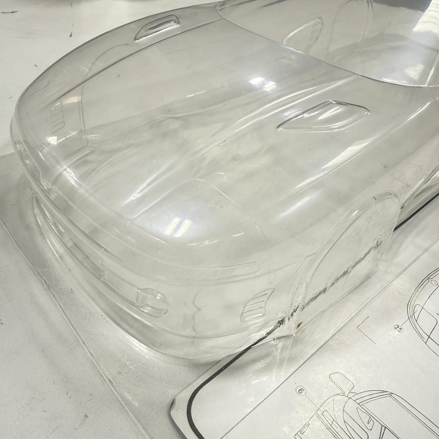 Mitubishi GTO 3000GT VR4 High Grade Body w/ Side Mirrors and Wing 1-10 Body Set *Discontinued NOS* [TMF] GTO - Image 5