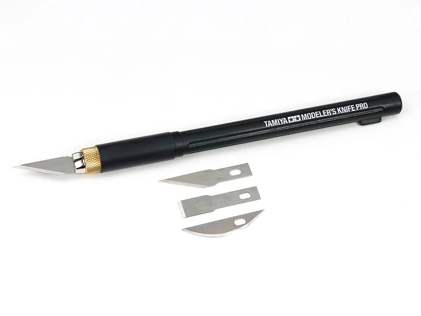 Modeler's Hobby Knife Pro (3 Types of Blades) [Tamiya] 74098