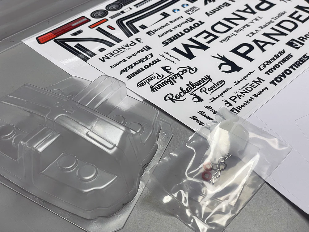 MOLDED BMW E30 M3 PANDEM ROCKET BUNNY(already attached)  1-10  Body Shell [Quality RC] QRC-E30WIDEBODY - Image 4