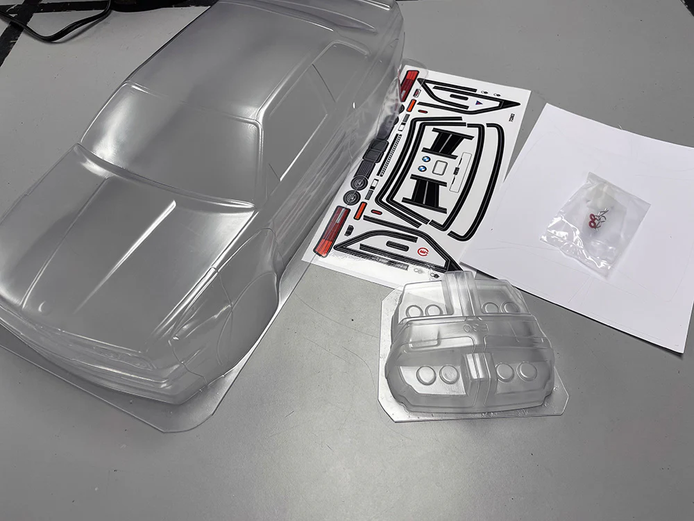 MOLDED BMW E30 M3 PANDEM ROCKET BUNNY(already attached)  1-10  Body Shell [Quality RC] QRC-E30WIDEBODY - Image 5