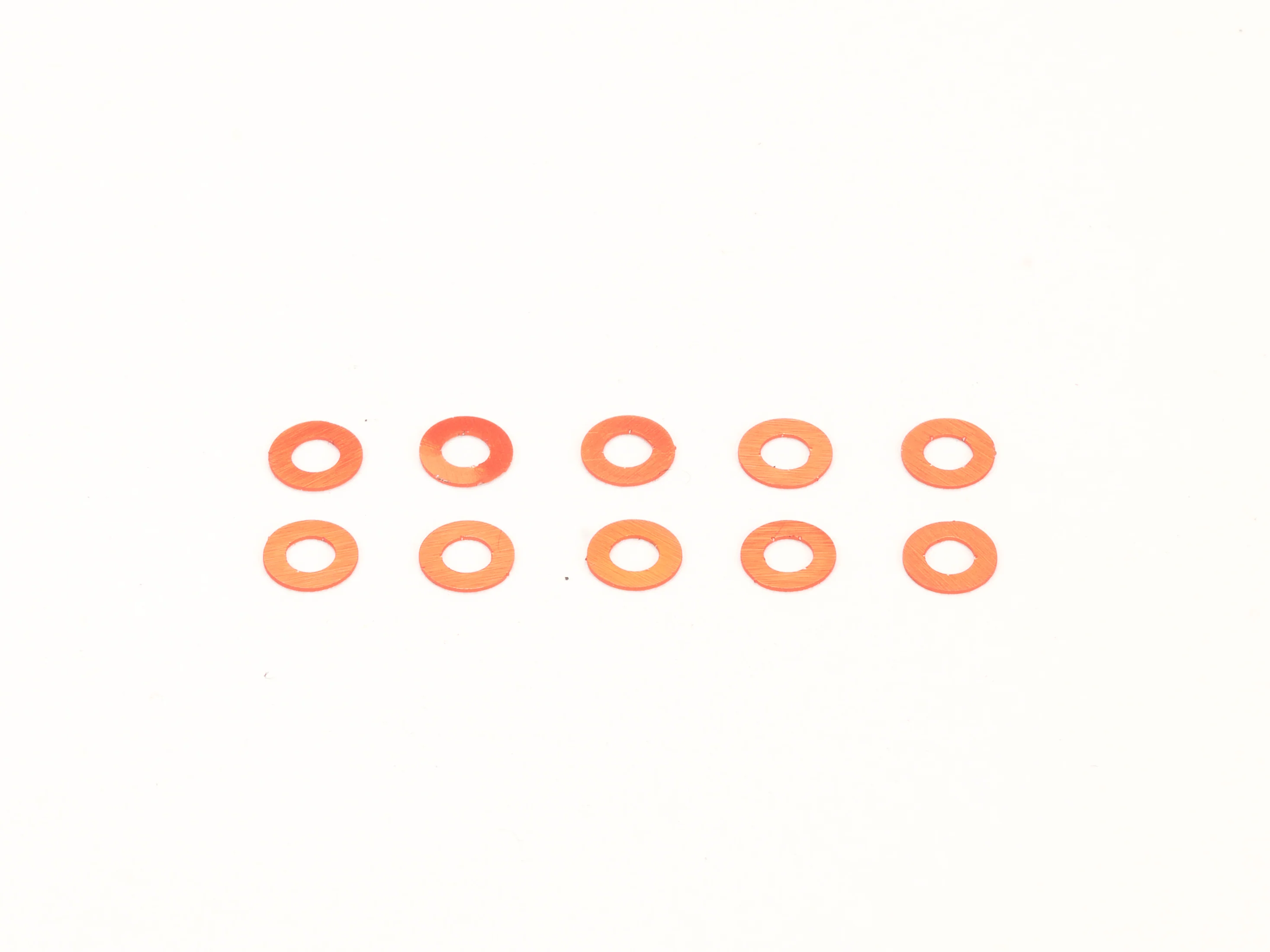 MR-03 / MR-04 Orange M2 x 0.2mm KING PIN Shims (10pc) for 1-28 [PN Racing] 700409A