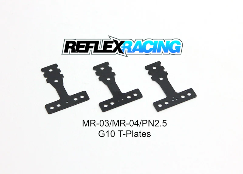 MR-03/MR-04/PN2.5 G10 T Bar Set - Standard Pivot (Soft, Medium, Hard) [Reflex Racing] RR004