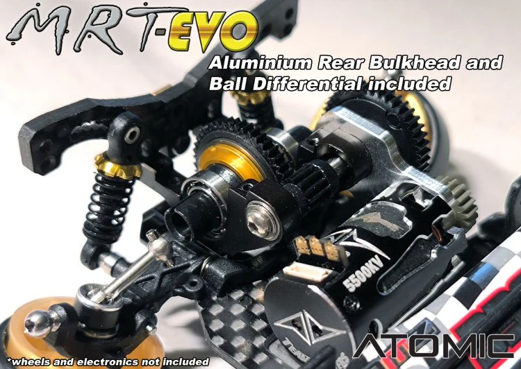 MRT EVO CHASSIS KIT 1-28 CARBON FIBER MINI-Z SIZE [ATOMIC] MRTEVO-KIT - Image 3