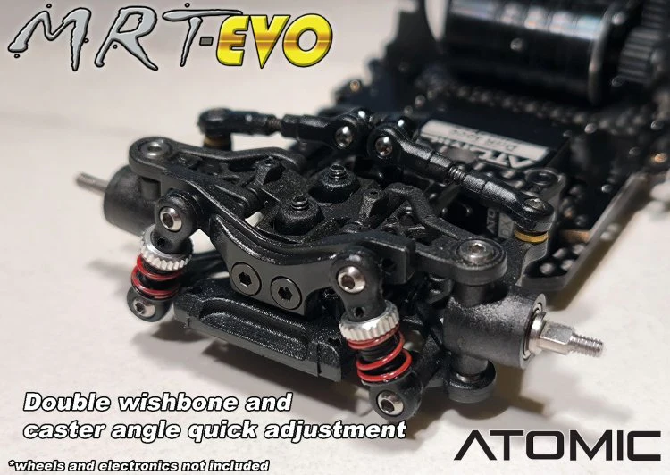 MRT EVO CHASSIS KIT 1-28 CARBON FIBER MINI-Z SIZE [ATOMIC] MRTEVO-KIT - Image 4