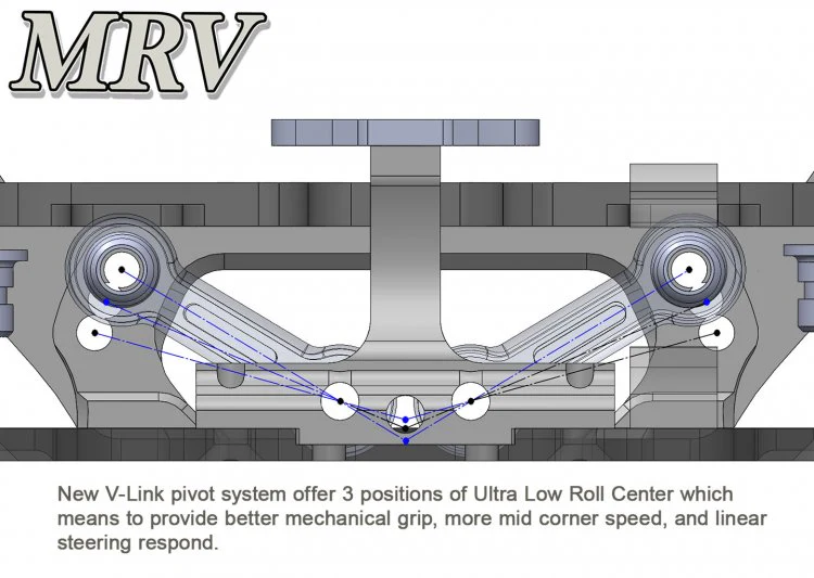 MRV V Link 2wd Chassis Kit (1/28) RWD Car [ATOMIC] MRV-KIT - Image 3