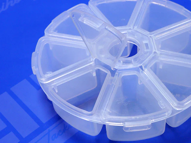 Multi Utility Case - Parts Box 4.25" (8 Slot) - (110 x 28mm) Made in Japan [Meiho] PC-110 - Image 2