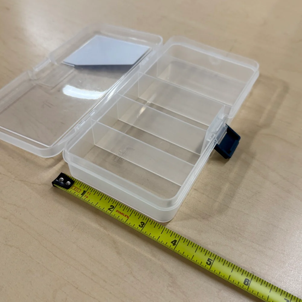 N-L Multi Utility Case 5 Slot - Clear Parts Box 7"  Made in Japan [Meiho] 4963189903608 - Image 2