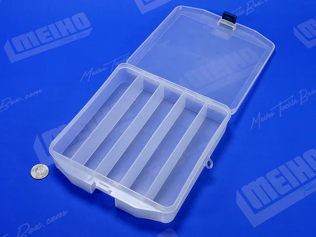 L-OL 5 SLOT Multi Utility Case - Clear Parts Box 7"  Made in Japan [Meiho] N-OL 4963189903677 - Image 4