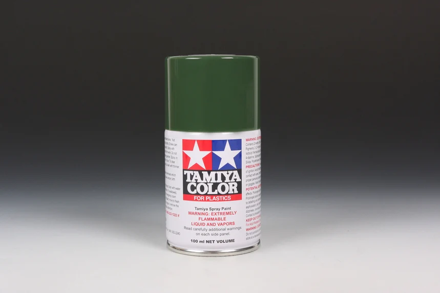 NATO GREEN - Lacquer Spray Paint 100ml (For Plastic Models) TS-61 [Tamiya] 85061 - Image 2