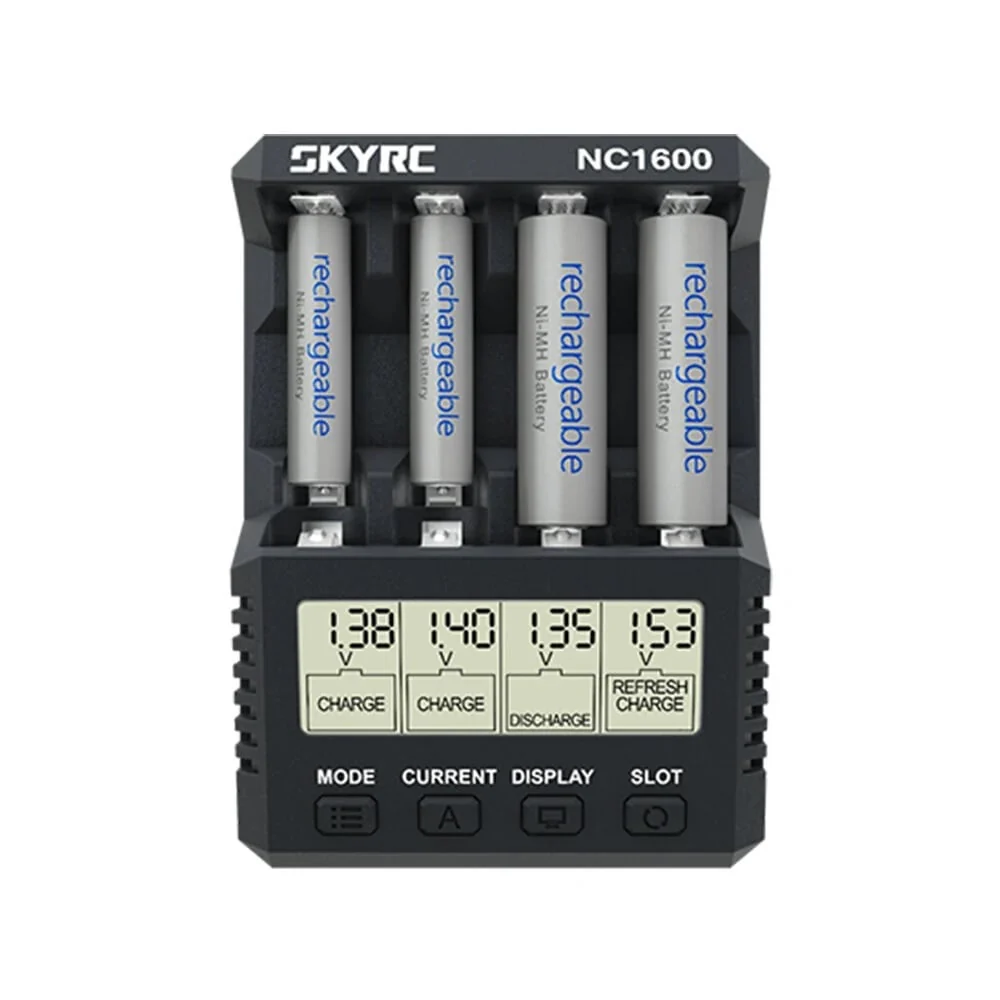 NC1600 4-Slot Smart Battery Discharger &amp; Analyzer for AA-AAA Ni-MH Battery [SKY RC] SK-100191-01