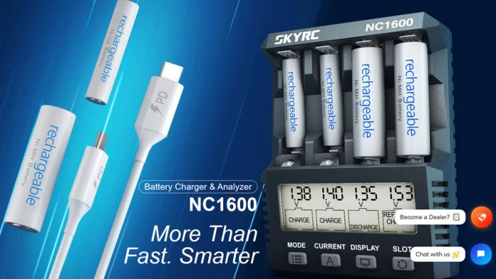 NC1600 4-Slot Smart Battery Discharger &amp; Analyzer for AA-AAA Ni-MH Battery [SKY RC] SK-100191-01 - Image 2