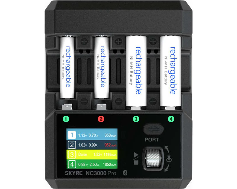 NC3000 PRO AA AAA NiMH/NiCD Multi-function Charger - 4 SLOT (maxBoost Charger Discharge Analyize)[SKY RC] SK-100209 - Image 3