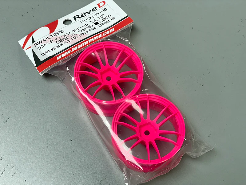 NEON PINK UL12 (57extreme) Drift Wheel Rims 6mm OFFSET (HIGH TRACTION) [Reve D] RW-UL12P6 - Image 4