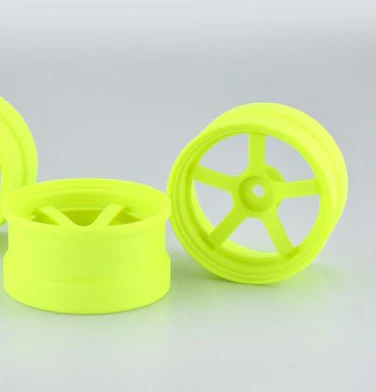 NEON YELLOW DP5 Drift Wheel Rims 6mm OFFSET (HIGH TRACTION) [Reve D] RW-DP5Y6