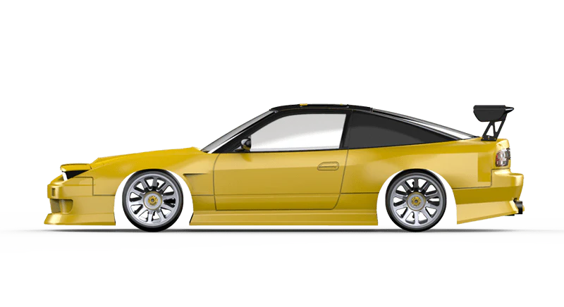 NISSAN 180SX BN SPORT 240sx 1-10 Drift Body Shell [24K] TAF10000 - Image 2