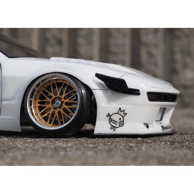 Nissan 180SX PANDEM V3 193mm WIDE (Standard 258mm Wheelbase) 1-10 REAL GRADE BODY [Addiction] AD-HB9A - Image 3